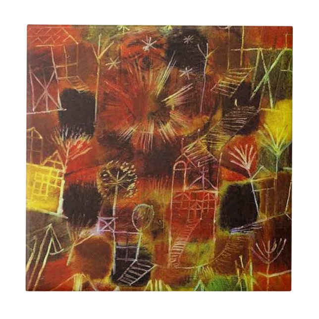 Azulejo Klee - Composición Cósmica (Frente)