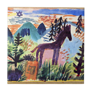 Azulejo Klee - El caballo, la famosa pintura