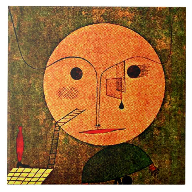 Azulejo Klee - Error en verde (Frente)
