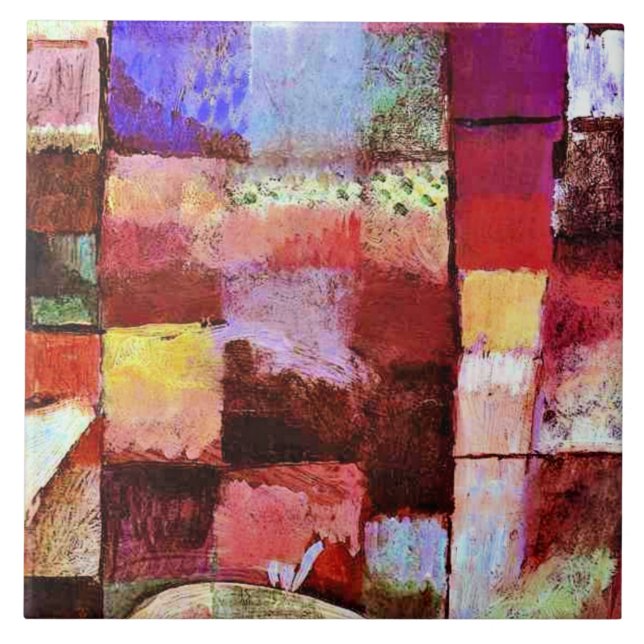 Azulejo Klee - Esta flor desea desvanecerse (Frente)