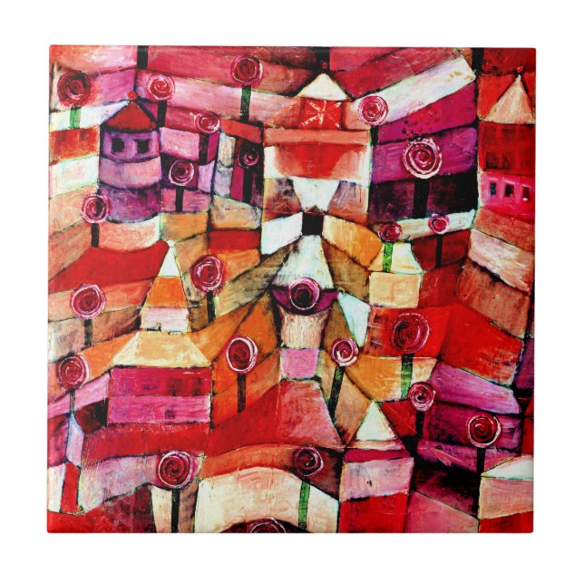 Azulejo Klee - Jardín de Rosas (Frente)