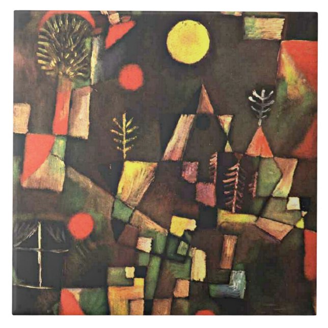 Azulejo Klee - Luna Llena, (Frente)