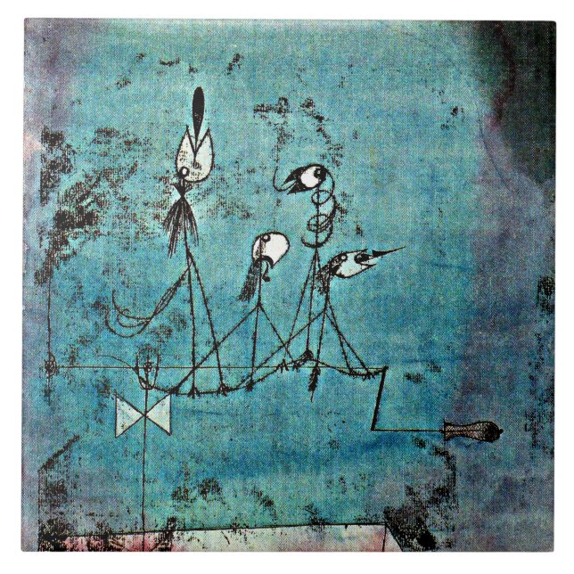 Azulejo Klee - Máquina de Twitter (Frente)