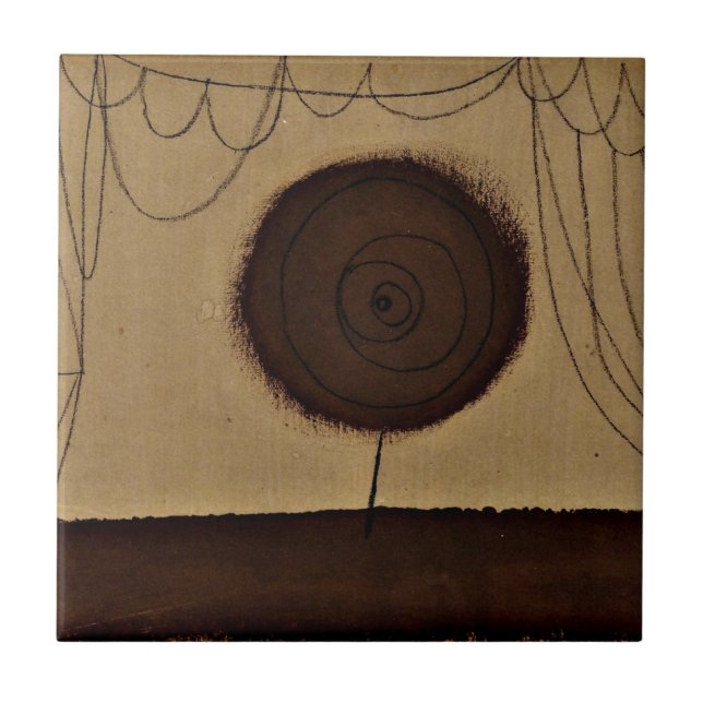 Azulejo Klee: Una flor actúa (Frente)