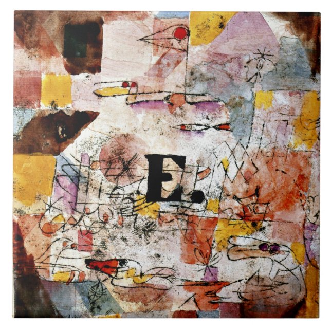 Azulejo Klee - Waterfowl - Duck, (Frente)