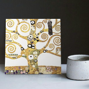 Azulejo Klimt Tree of Life Art Nouveau Wall Decour