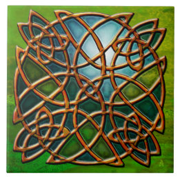Azulejo Knot Celta De Cobre (Cubierta Cerámica)