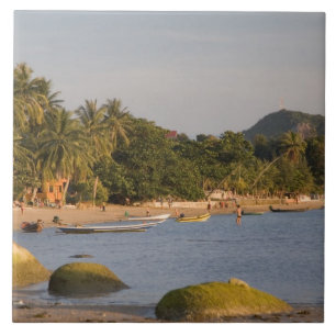 Azulejo Ko Phangan, Tailandia. Fuera de la isla ajetreada