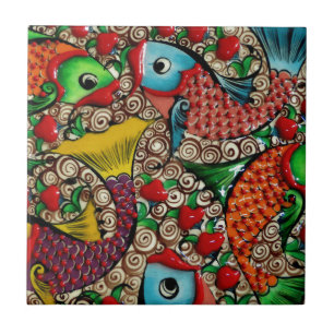 Azulejo Koi Fish