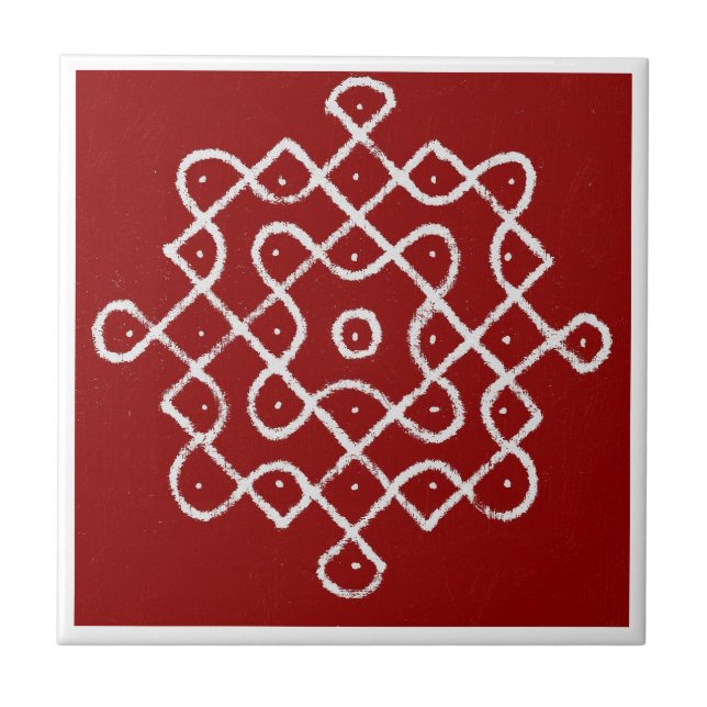 Azulejo Kolam Rangoli (Frente)