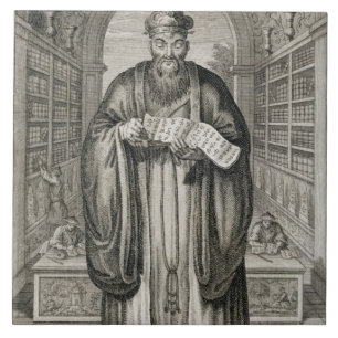Azulejo Kong-Fu-EET, o Confucio, la phi celebrada