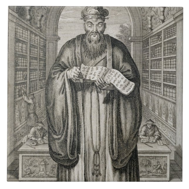 Azulejo Kong-Fu-EET, o Confucio, la phi celebrada (Frente)