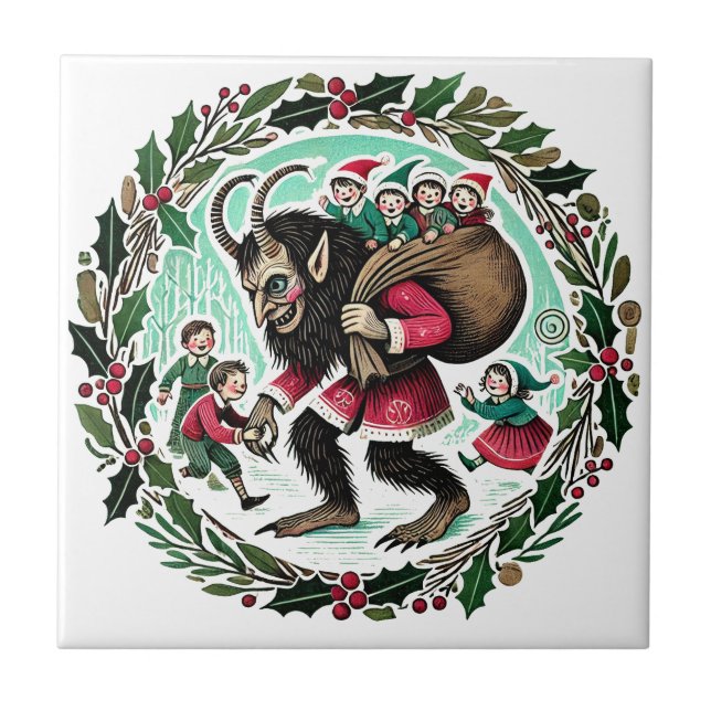 Azulejo Krampus Navidad (Frente)