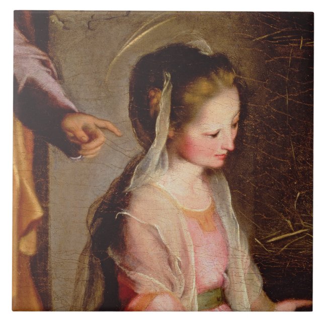 Azulejo La adoración del niño, 1597 (Frente)