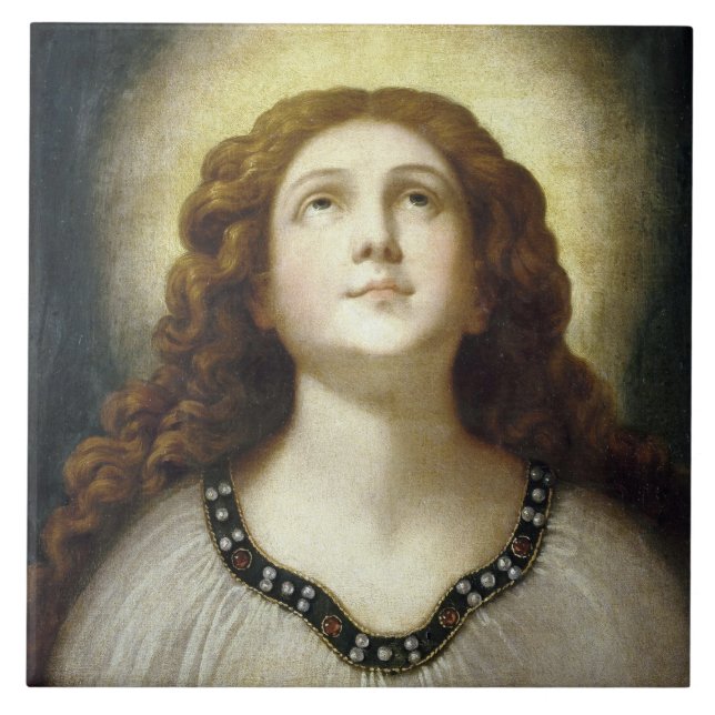 Azulejo La Alma Bendita (Joven Religiosa Angelical) (Frente)