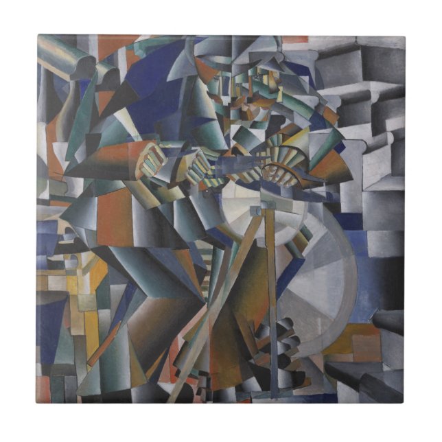 Azulejo La amoladora del cuchillo o el principio de (Frente)