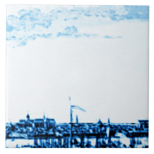 Azulejo La antigüedad de Amsterdam envía la apariencia