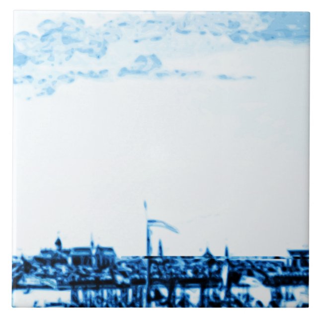 Azulejo La antigüedad de Amsterdam envía la apariencia (Frente)