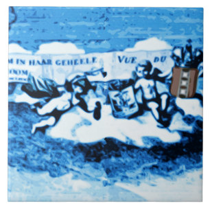 Azulejo La antigüedad de Amsterdam envía la apariencia