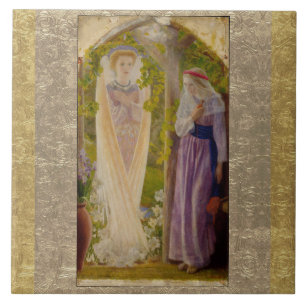 Azulejo La Anunciación De Arthur Hughes
