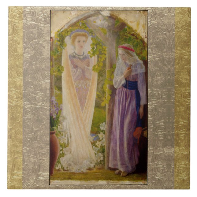 Azulejo La Anunciación De Arthur Hughes (Frente)