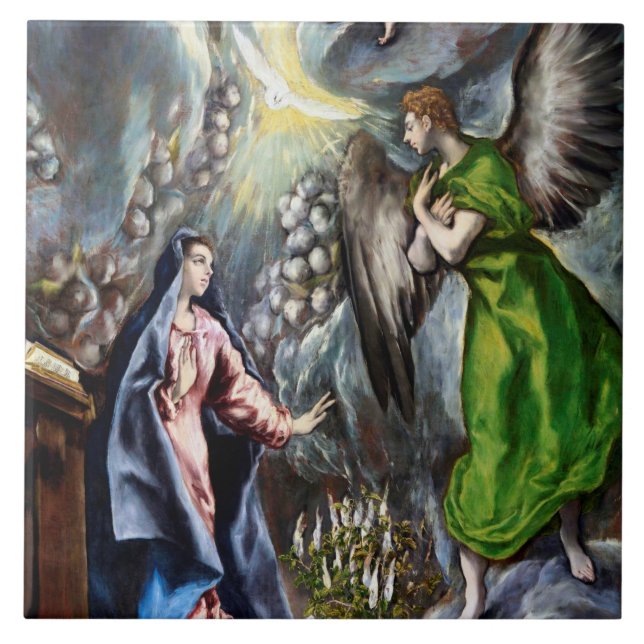 Azulejo La Anunciación, El Greco (Frente)