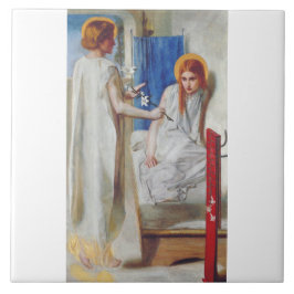 Azulejo La Anunciación por Dante Gabriel Rossetti