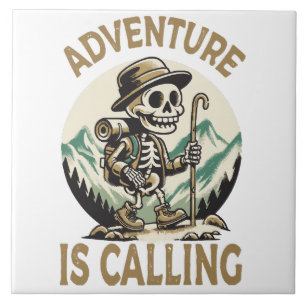 Azulejo La aventura está llamando