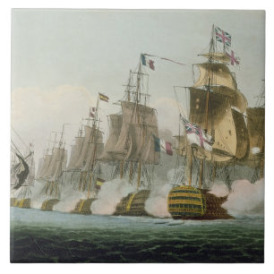 Azulejo La batalla de Trafalgar, el 21 de octubre de 1805,