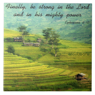 Azulejo La biblia cristiana fresca cita refranes