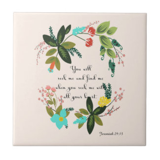 Azulejo La biblia versifica el arte - 29:13 de Jeremiah