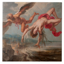 Azulejo La caída de Icarus (por Jacob Peter Gowy)