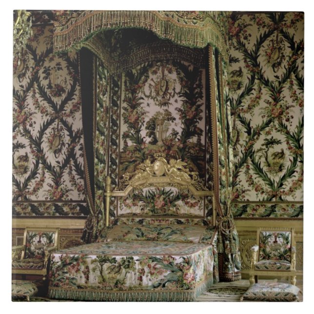 Azulejo La cama real, probablemente del siglo XVIII (foto) (Frente)