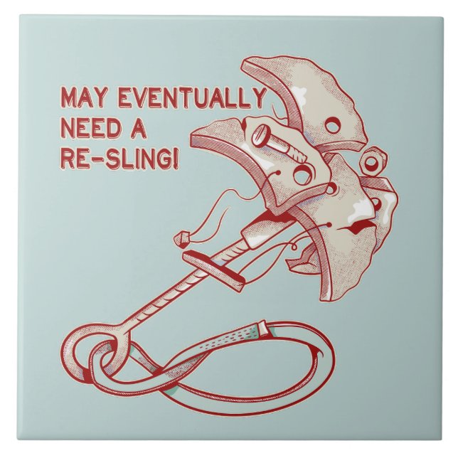 Azulejo La cámara de escalada de la roca antigua es divert (Frente)