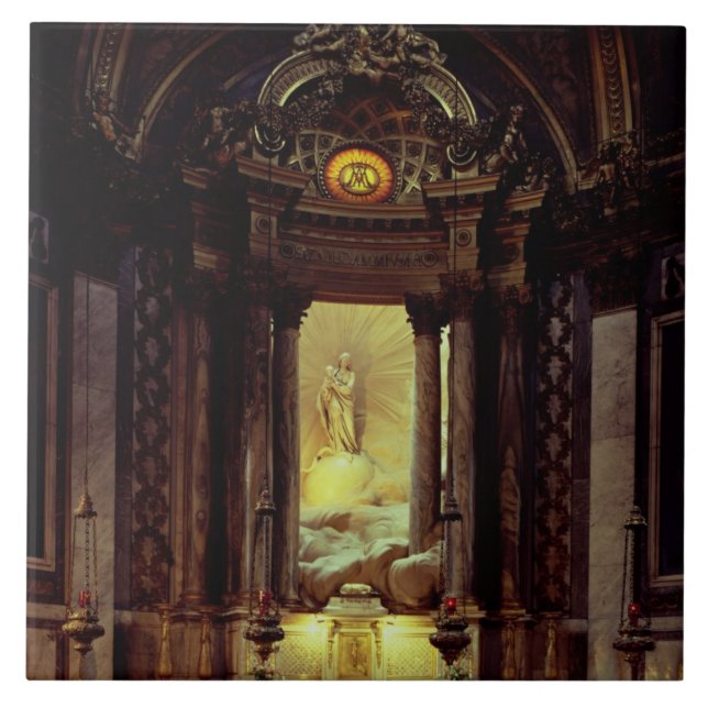 Azulejo La capilla de la Virgen, 1770's (foto) (Frente)