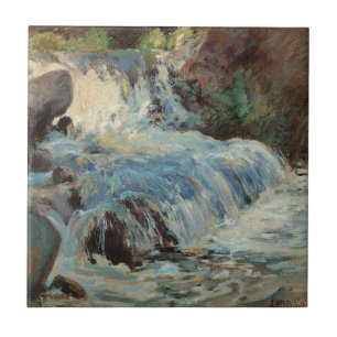 Azulejo La Cascada de Twachtman, Impresionismo Antiguo