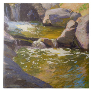 Azulejo La cascada en cascada