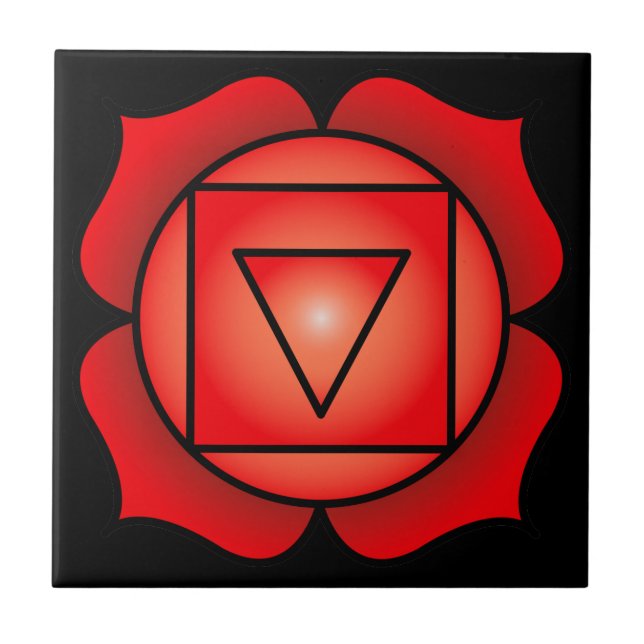 Azulejo La Chakra raíz (Frente)
