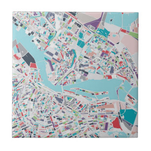 Azulejo La ciudad de Amsterdam