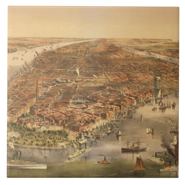 Azulejo La ciudad de Nueva York, 18 (Frente)