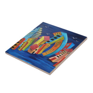 Azulejo La ciudad flotante