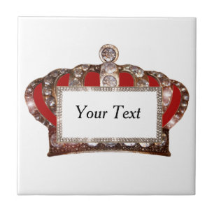 Azulejo La corona personalizada del rey