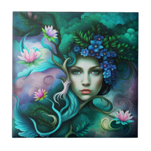 Azulejo La diosa de la selva