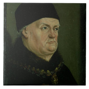 Azulejo La díptica de Matheron: retrato de Rene I el