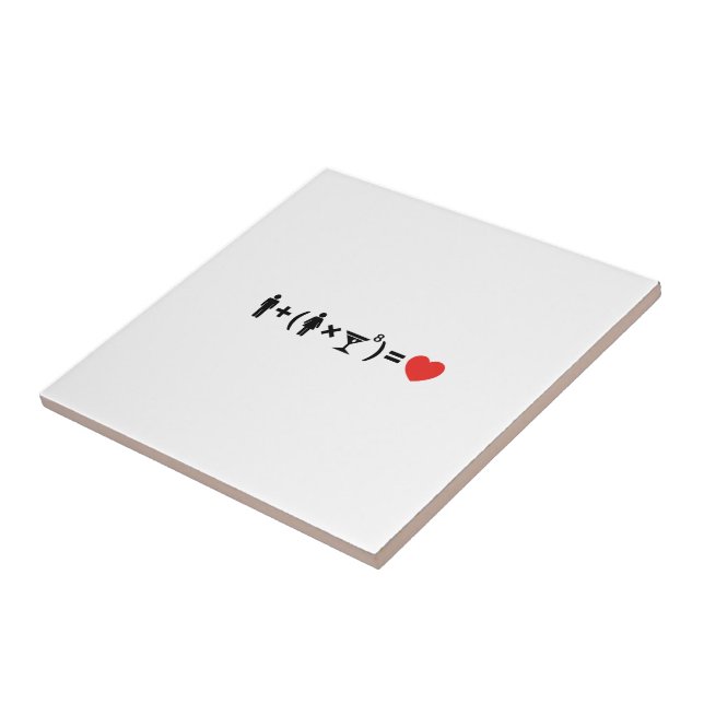 Azulejo La ecuación del amor para las mujeres (Lado)