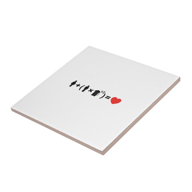 Azulejo La ecuación del amor para los hombres (Lado)