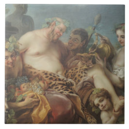 Azulejo La embriaguez de Silenus (por Carle van Loo)
