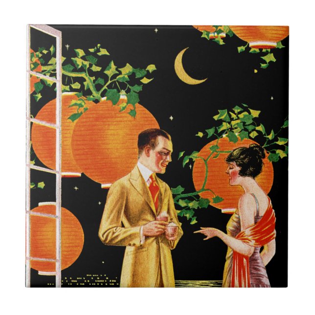 Azulejo La empresa inglesa Woolen Mills (Frente)