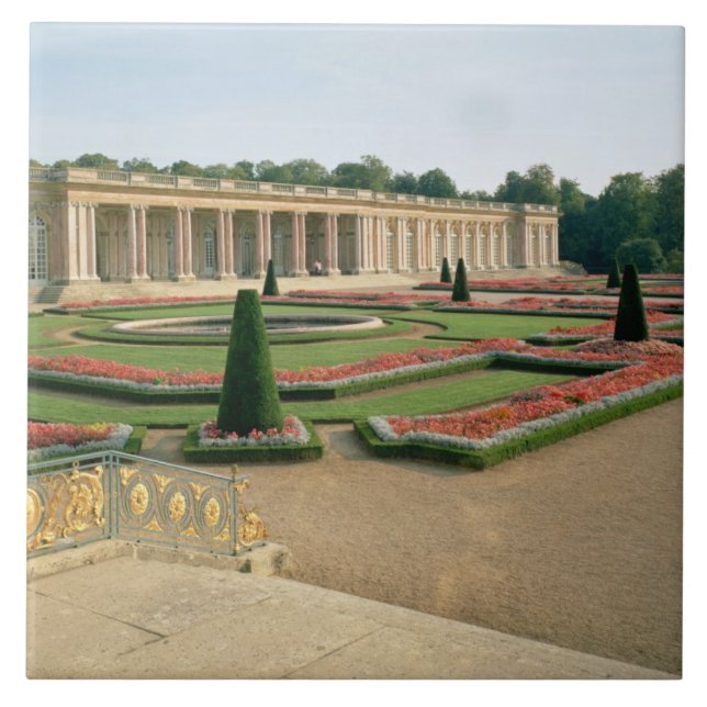 Azulejo La fachada del jardín del Trianon magnífico, 1687