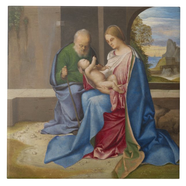 Azulejo La familia santa por Giorgione (Frente)